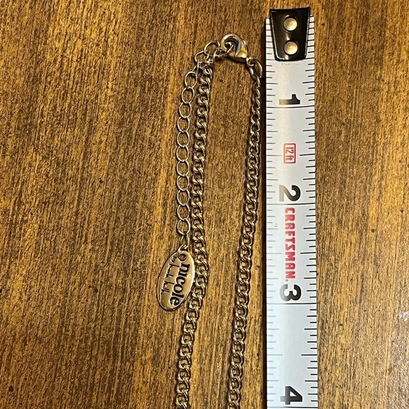 Nicole Miller Long Fringe Rhinestone Bar Necklace - Picture 8 of 8